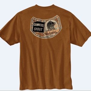 carhartt x guinness collab limited edition short sleeve t shirt